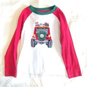 Kids Red and White Jeep Christmas